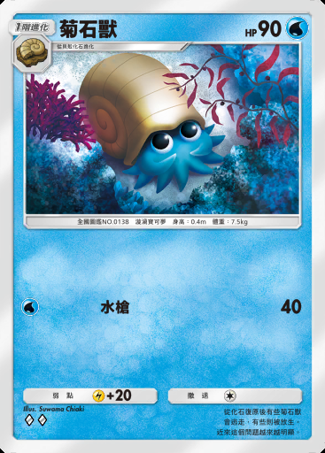 菊石獸卡圖