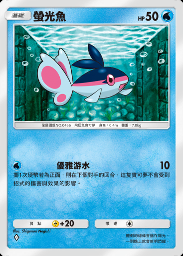螢光魚卡圖