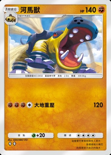 河馬獸卡圖