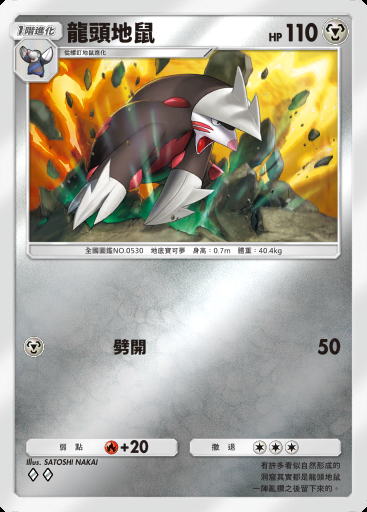 龍頭地鼠卡圖
