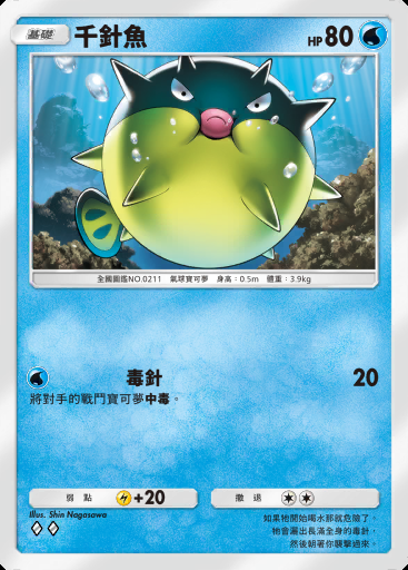 千針魚卡圖