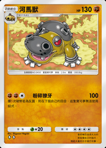 河馬獸卡圖